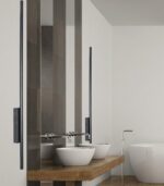 LAMPA ŚCIENNA LUNA KINKIET LOFT LED WĄSKA CZARNA IP54 12W 90cm - obrazek 7