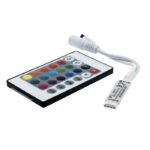 ŚCIEMNIACZ I STEROWNIK LED RGB Z PILOTEM 24 PRZYCISKI NA PODCZERWIEŃ 72W MINI