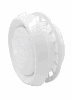 ANEMOSTAT NAWIEWNO-WYWIEWNY Z KOŁNIERZEM FI100mm REGULOWANY BIAŁY ABS - obrazek 2