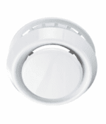 ANEMOSTAT NAWIEWNO-WYWIEWNY Z KOŁNIERZEM FI100mm REGULOWANY BIAŁY ABS - obrazek 3