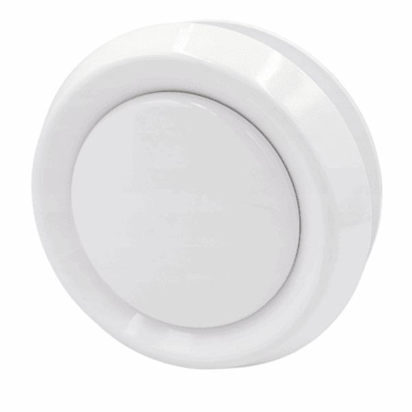 ANEMOSTAT NAWIEWNO-WYWIEWNY Z KOŁNIERZEM FI125mm REGULOWANY BIAŁY ABS