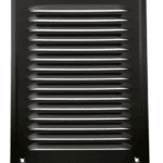 KRATKA WENTYLACYJNA KOMINOWA 14x21 cm METALOWA CZARNA Z SIATKĄ PRZECIW OWADOM