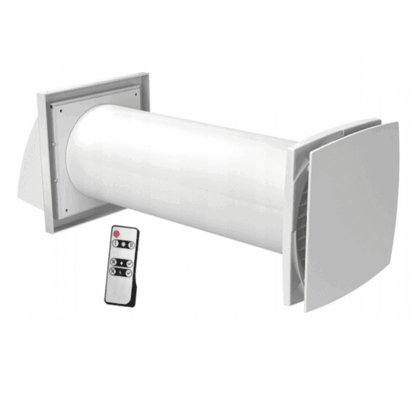 REKUPERATOR DOMOWY ŚCIENNY Z PILOTEM Z CZUJNIKIEM WILGOCI VENTS SOLO+ FI100mm