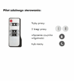 REKUPERATOR DOMOWY ŚCIENNY Z PILOTEM Z CZUJNIKIEM WILGOCI VENTS SOLO+ FI100mm - obrazek 4