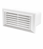 KRATKA WENTYLACYJNA ZAKOŃCZENIE KANAŁU PŁASKIEGO 204x60mm BIAŁA