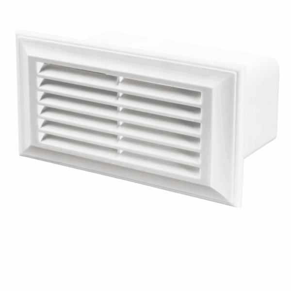 KRATKA WENTYLACYJNA ZAKOŃCZENIE KANAŁU PŁASKIEGO 204x60mm BIAŁA