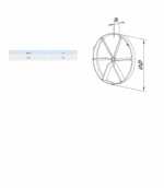 ZAWÓR ZWROTNY FI125mm DO WENTYLATORÓW VENTS KLAPA ZWROTNA KO125 - obrazek 2