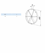 ZAWÓR ZWROTNY FI150mm DO WENTYLATORÓW VENTS KLAPA ZWROTNA KO150 - obrazek 2