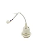 OPRAWKA BUDOWLANA E27 BIAŁA NIEPALNA Z KABLEM