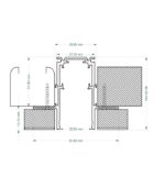 SZYNOPRZEWÓD MAGNETYCZNY GIPS-KARTON CZARNY 1 METR - obrazek 3