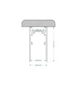 SZYNA MAGNETYCZNA TYP NATYNKOWY 2 METRY CZARNY - obrazek 3