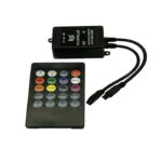 ŚCIEMNIACZ - STEROWNIK  REAGUJĄCY NA MUZYKĘ  LED RGB  Z PILOTEM NA PODCZERWIEŃ