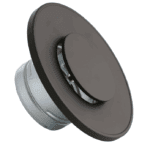 ANEMOSTAT NAWIEWNO-WYWIEWNY FI125mm METALOWY CZARNY DARCO