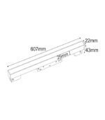 LAMPA LINIOWA TAVOLA M 20W 4000K NA SZYNĘ MAGNETYCZNĄ 48V - obrazek 8