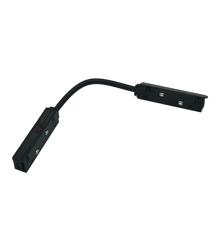 id-6859-1 ŁĄCZNIK ELASTYCZNY DO SZYN MAGNETYCZNYCH CZARNY 48V - obrazek 1