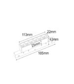 LAMPA LINIOWA LENTI XS 6W CCT NA SZYNĘ MAGNETYCZNĄ STEROWANIE MIBOXER 48V - obrazek 6