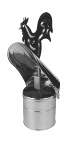 NASADA KOMINOWA Z KOGUTEM STAL KWASOODPORNA FI 180 MM STRAŻAK KOMIN