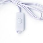 KABEL PRZYŁĄCZENIOWY 2.5 M 2X 0.5 BIAŁY Z WYŁĄCZNIKIEM - obrazek 4