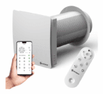 REKUPERATOR DOMOWY ŚCIENNY FI160mm CERAMICZNY WYMIENNIK WYDAJNY 60m3/h ODZYSK CIEPŁA DO 90%