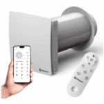 REKUPERATOR DOMOWY ŚCIENNY FI160mm CERAMICZNY WYMIENNIK WYDAJNY 60m3/h ODZYSK CIEPŁA DO 90%