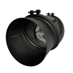 KOLANO SPALINOWE ŻAROODPORNE FI160mm 90 ST. NASTAWNE Z REWIZJĄ 3-SEGMENTOWE CZARNE - obrazek 5