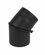 KOLANO SPALINOWE ŻAROODPORNE FI120mm 45 ST. NASTAWNE 2-SEGMENTOWE CZARNE