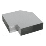 KOLANO POZIOME 90 STOPNI DO SYSTEMU 200x50mm BLACHA OCYNKOWANA PRODMAX