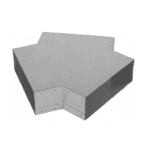 TRÓJNIK POZIOMY Y 120 STOPNI DO SYSTEMU 150x50mm BLACHA OCYNKOWANA PRODMAX