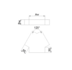 TRÓJNIK POZIOMY Y 120 STOPNI DO SYSTEMU 200x90mm BLACHA OCYNKOWANA PRODMAX - obrazek 4