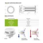 NAWIETRZAK ŚCIENNY Z TERMOSTATEM FI100mm WYDAJNY 30m3/h BALANCEAIR PRODMAX - obrazek 6