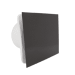 WENTYLATOR ŁAZIENKOWY DOMOWY FI150mm Z WYŁĄCZNIKIEM CZASOWYM PANEL CZARNY ŁOŻYSKA KULKOWE