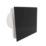 WENTYLATOR ŁAZIENKOWY DOMOWY FI150mm PANEL CZARNE SZKŁO ŁOŻYSKA KULKOWE WYDAJNY 242m3/h