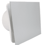 WENTYLATOR ŁAZIENKOWY DOMOWY FI150mm Z WYŁĄCZNIKIEM CZASOWYM PANEL PLATYNOWY ŁOŻYSKA KULKOWE