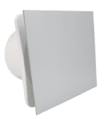 WENTYLATOR ŁAZIENKOWY DOMOWY FI150mm Z CZUJNIKIEM WILGOTNOŚCI I WYŁĄCZNIKIEM CZASOWYM PANEL PLATYNOWY